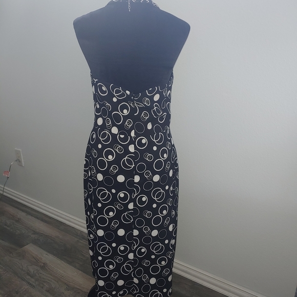 AB Studio black and white size 10 halter dress - Picture 8 of 13